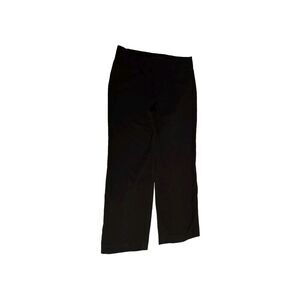 Nine West Jeans Black Polyester Blend Straight Leg Dress Pants, Women's Size 14